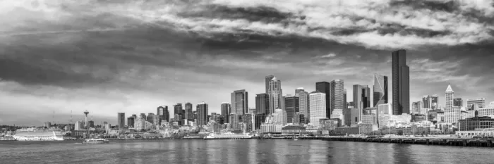 Viola, Melanie: Straordinario panorama del Waterfront di Seattle