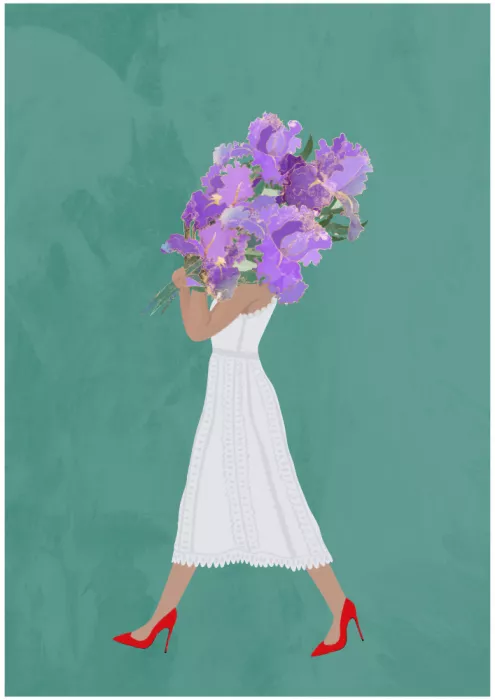 Manovski, Sarah: Boho šaty Iris teal