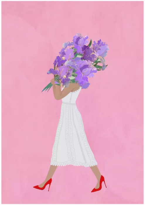 Manovski, Sarah: Boho Dress Iris pink