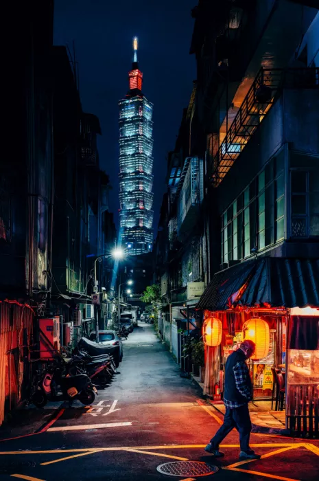 Fujii, Yuzo: Scène nocturne de Taipei