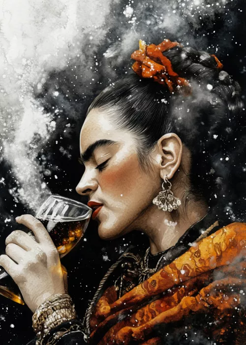 Jaszke, Justyna: Frida con bebida
