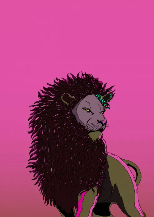 Nicholas: Mirada del león vívida