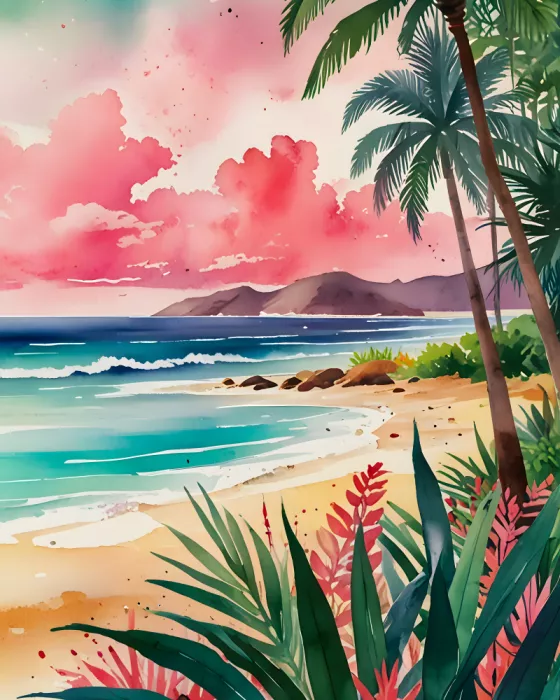 Kintsugi99: Spiaggia tropicale vivace