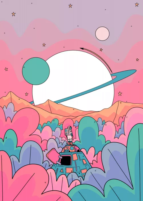Wade, Stephen: Scène spatiale fantaisiste
