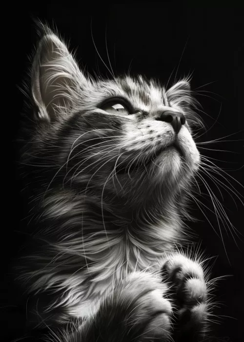 Jaszke, Justyna: Gatito blanco y negro (121)