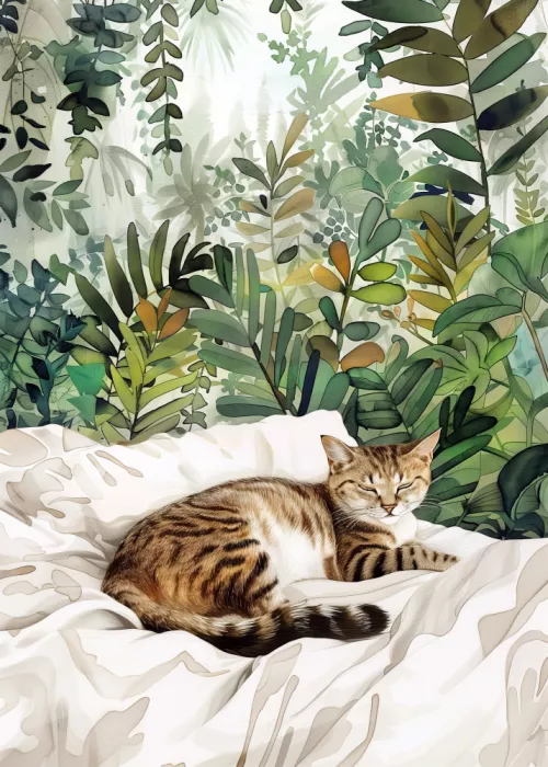Jaszke, Justyna: Kitty in bed (150)