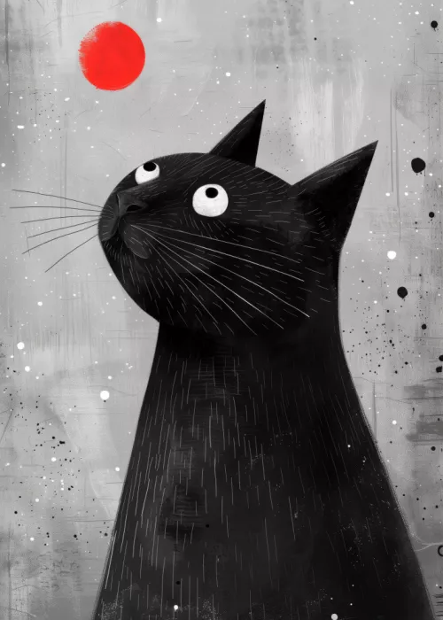 Jaszke, Justyna: Schwarze Katze und roter Mond (296)