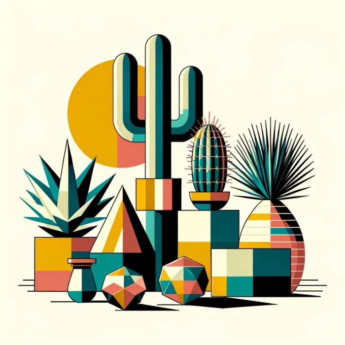 Galan, David: Faceted Pineapple and Cubist Vases