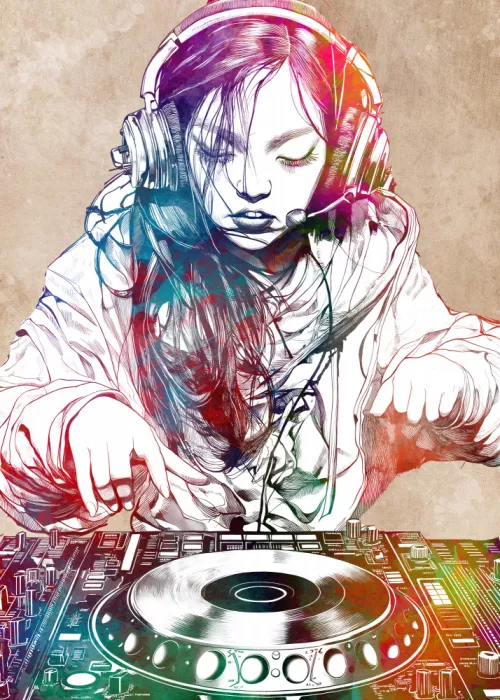 Jaszke, Justyna: DJ girl music console