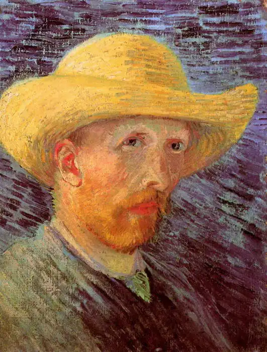 Gogh, Vincent van: Autoportrét ve slaměném klobouku