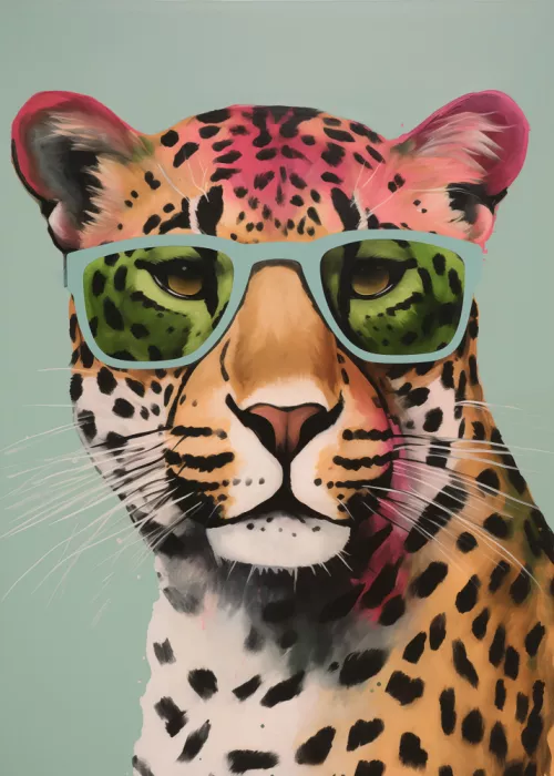 Magnusson, Andreas: Leopard With Glasses