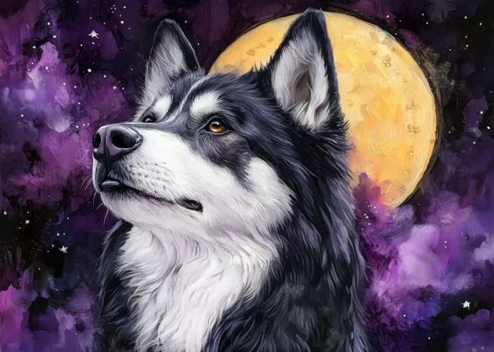 Jaszke, Justyna: Husky Hund Wolfi