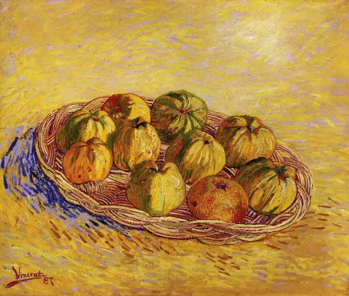 Gogh, Vincent van: Zátiší s košíkem jablek