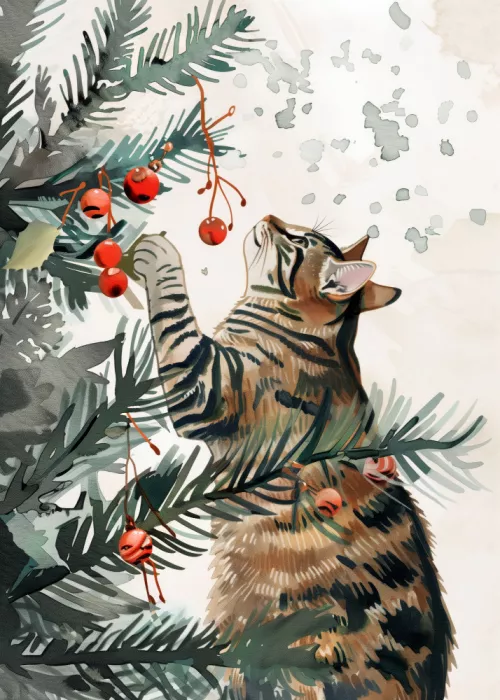 Jaszke, Justyna: Kitty and Christmas tree