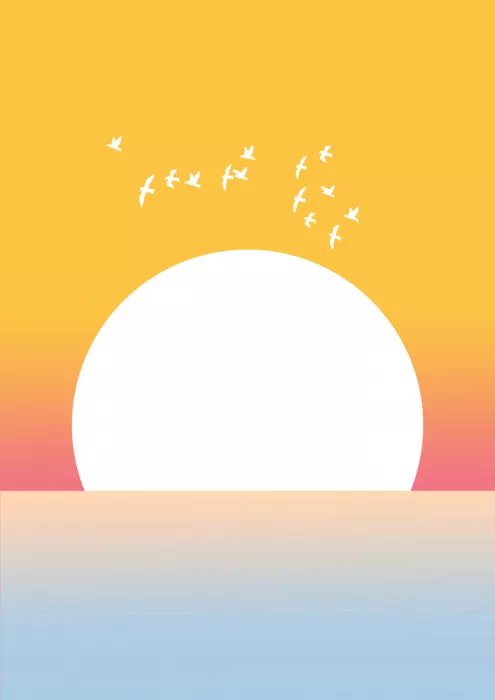 Bainai: Il tramonto sfumato