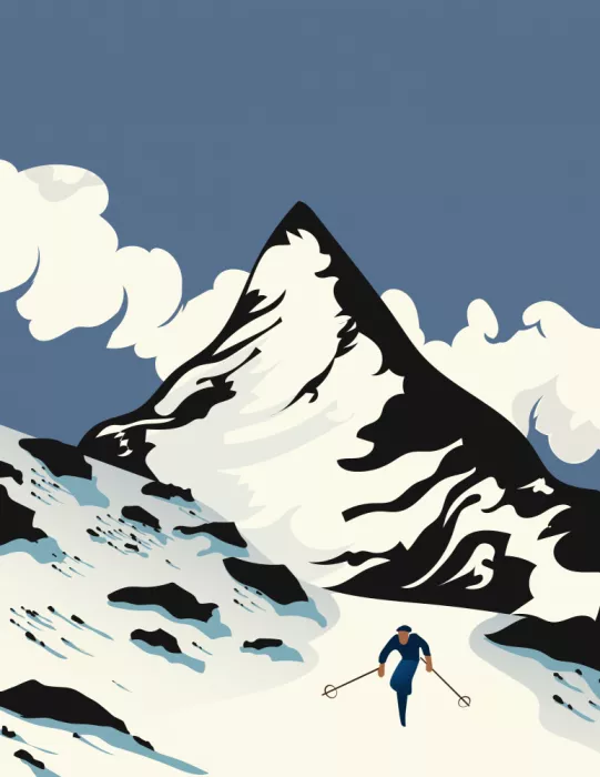Nicholas: Cartel de Esquí Zermatt
