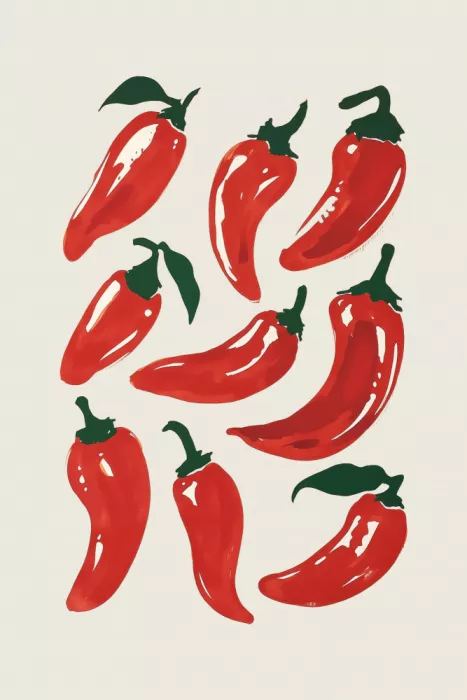 Prints, Art Melloi: Arte con Peperoncini Piccanti