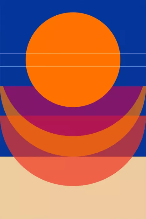 Kulkarni, Nilesh: Puesta de sol geométrica