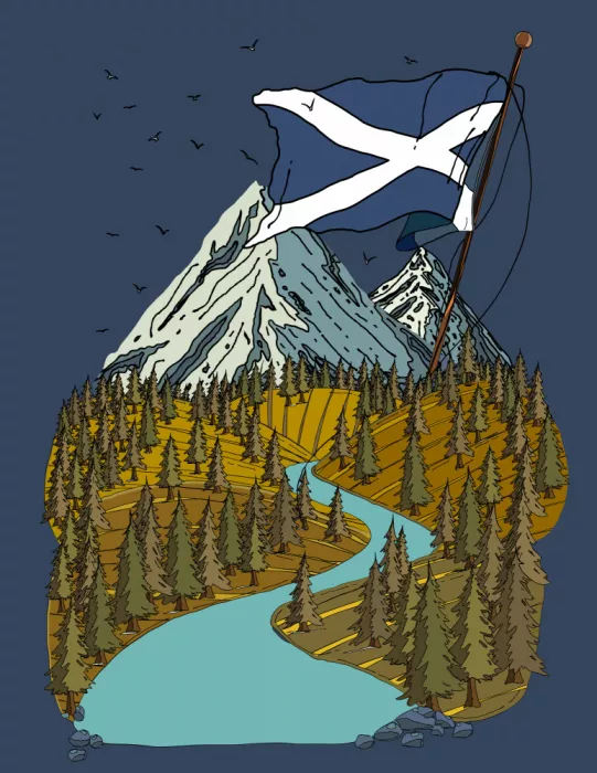 Nicholas: Paesaggio scozzese con montagne maestose