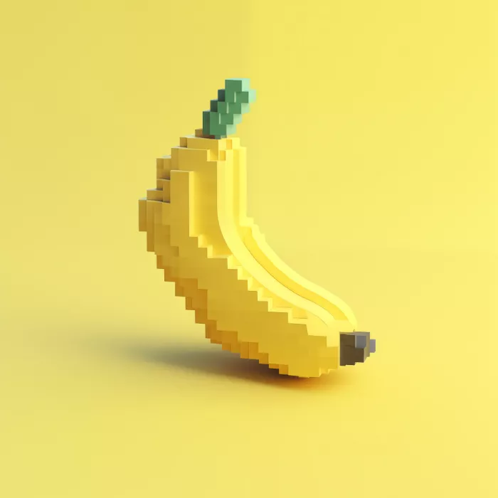 Magnusson, Andreas: Pixel Fruit Stylized Banana