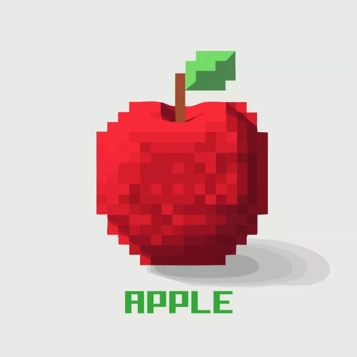 Magnusson, Andreas: Pixel Fruit   Apple