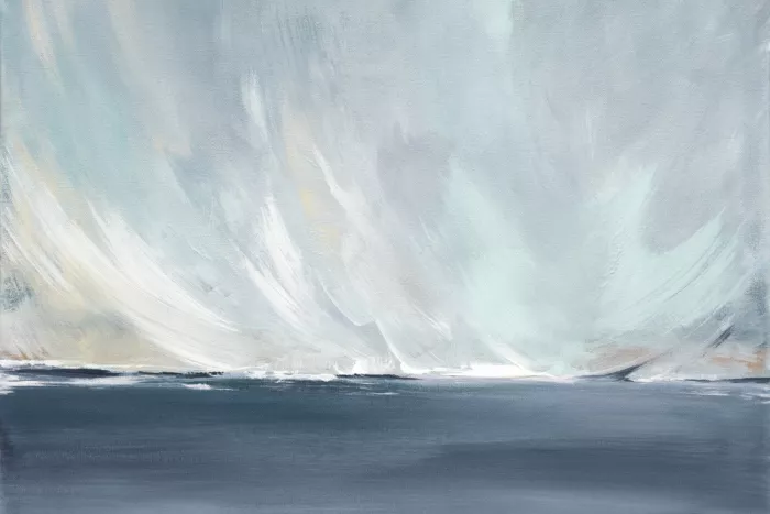 Contacessi, Julia: Un tranquilo paisaje marino con remolinos