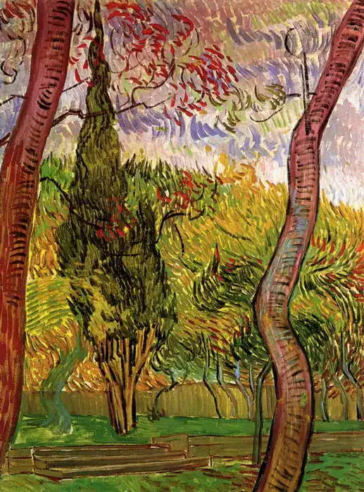 Gogh, Vincent van: Zahrada Saint-Paul Hospital