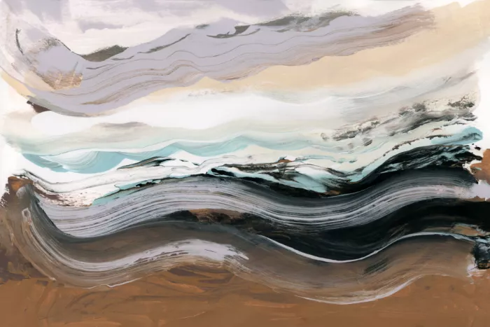 cartissi: Paisaje abstracto Olas Mocha