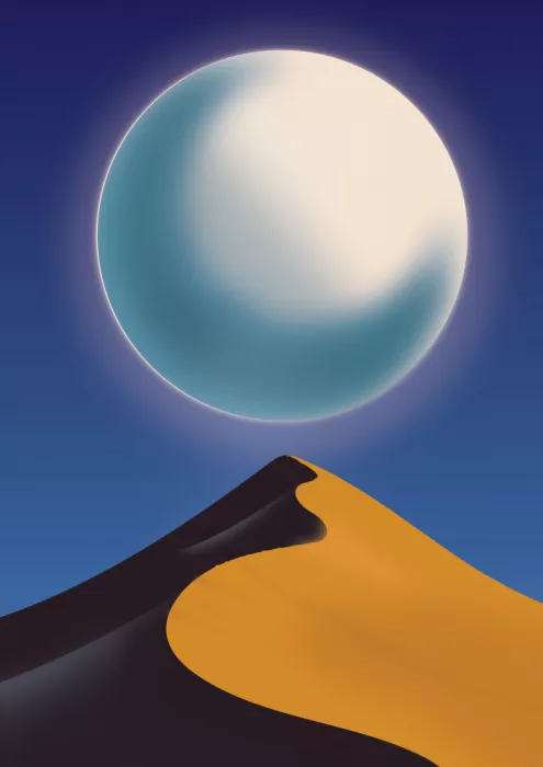 Nicholas: Alba lunare nel deserto