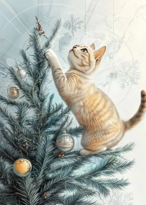 Jaszke, Justyna: Cats Love the Christmas Tree (2)