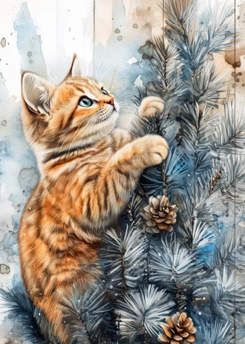 Jaszke, Justyna: Cats Love the Christmas Tree