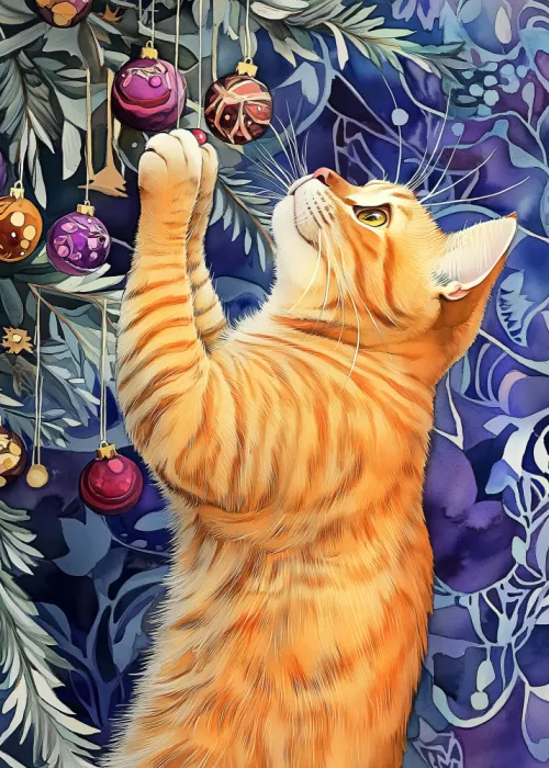 Jaszke, Justyna: Los gatos aman el árbol de Navidad