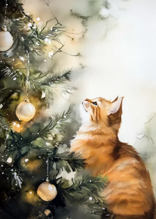 Jaszke, Justyna: Los gatos aman el árbol de Navidad