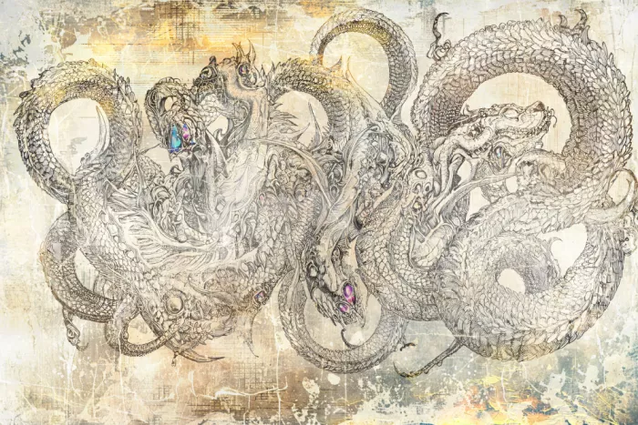 Kulik, Rafal: Tier Serpent Kunstillustration Wand 4