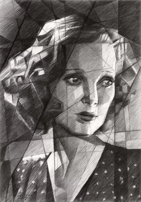 Akkers, Corné: Retrato geométrico de una mujer