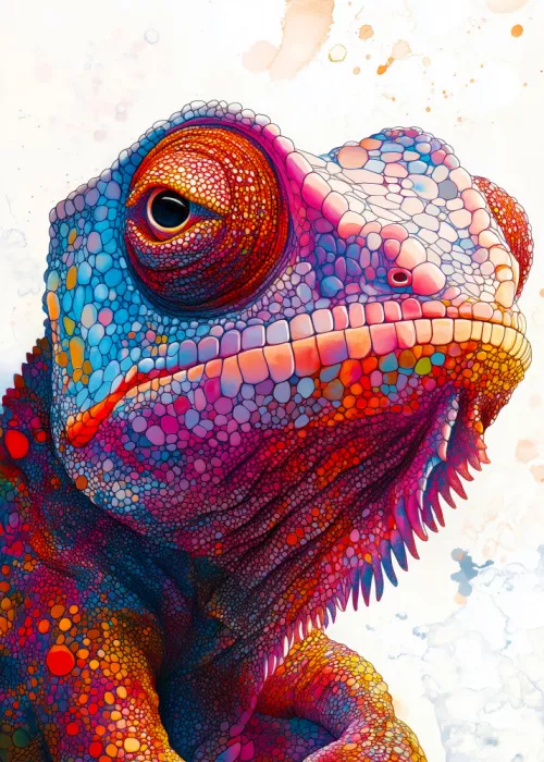 Jaszke, Justyna: Chameleon Animal Art