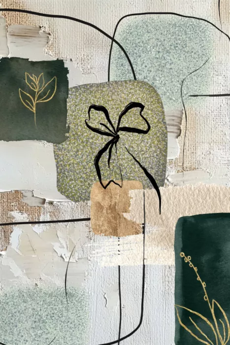 Moss, Ann Sally: Geometrische Grüntöne – 2