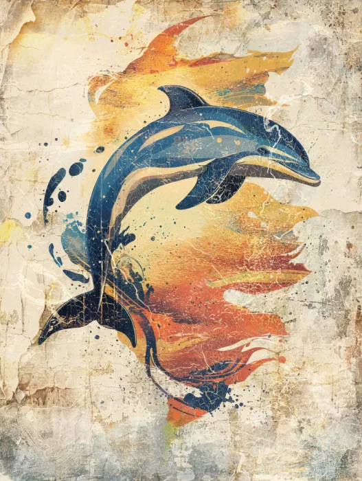 Kulik, Rafal: Illustration Art Animalier Dauphin 04