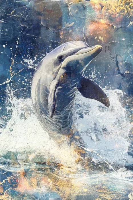 Kulik, Rafal: Illustration Art Animalier Dauphin 06