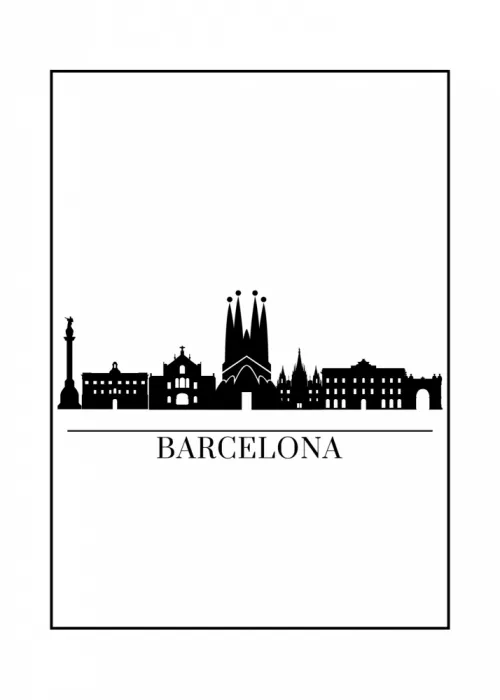 -, N. Kristina: Skyline de Barcelona