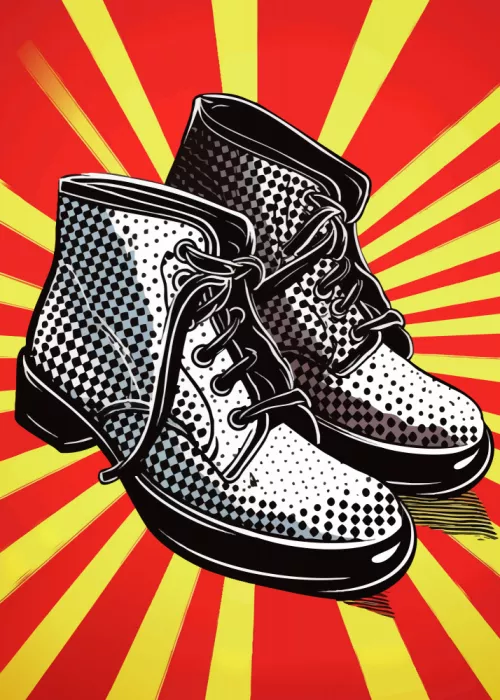 Magnusson, Andreas: Vintage Stiefel Mit Punkten