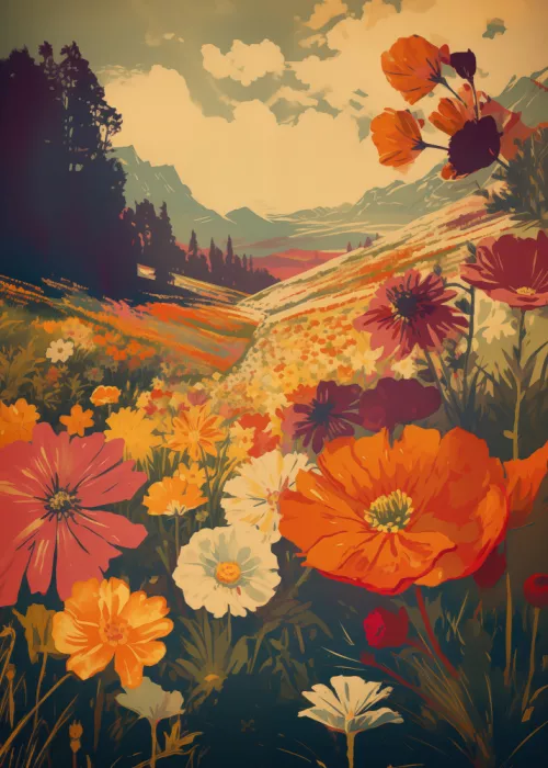 Magnusson, Andreas: Farbenfrohe Wildblumen