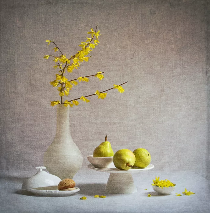 Zhou, Fangping: Quietud con peras
