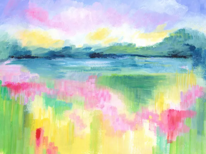 Brent, Isabelle: Paisaje de lago abstracto