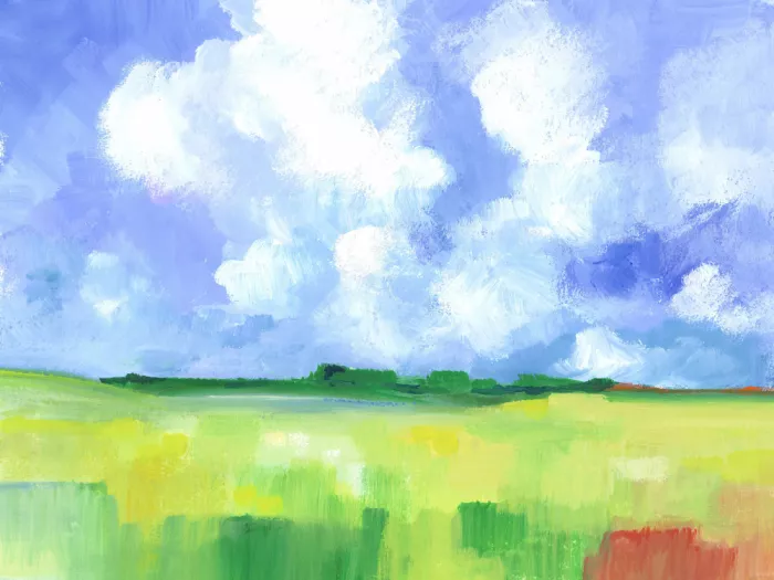Brent, Isabelle: Paesaggio astratto 03