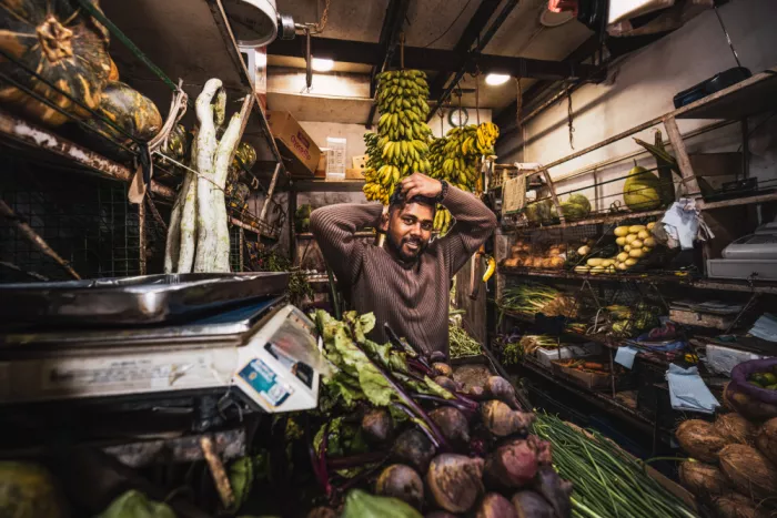 Tagliarino, Marco: The singalese greengrocer