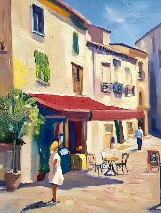 Elena, Avanesova: Escena callejera en Mallorca
