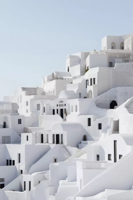 Prints, Art Melloi: Bílá architektura Santoríni