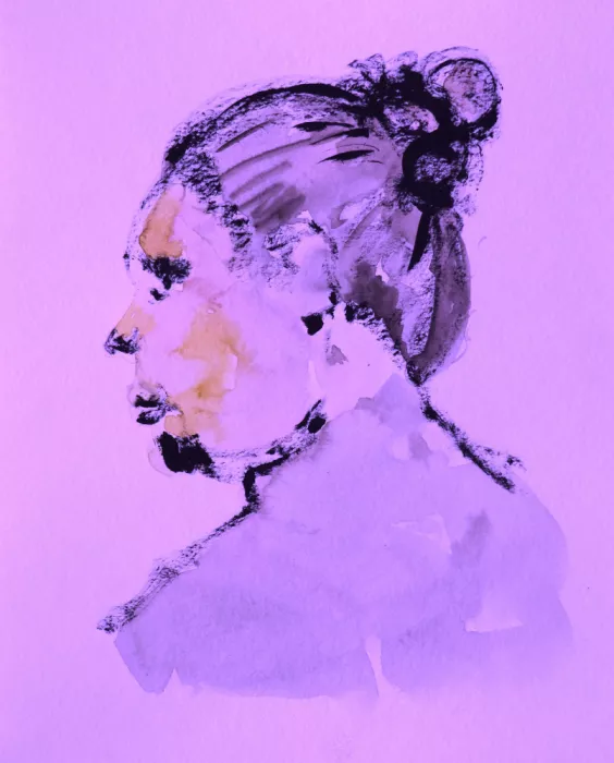 ch, Santhosh: Serene Profile Sketch