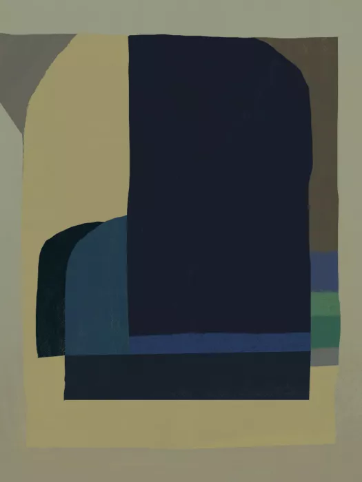 Dean, Little: Muted tones of blue, green, and beige